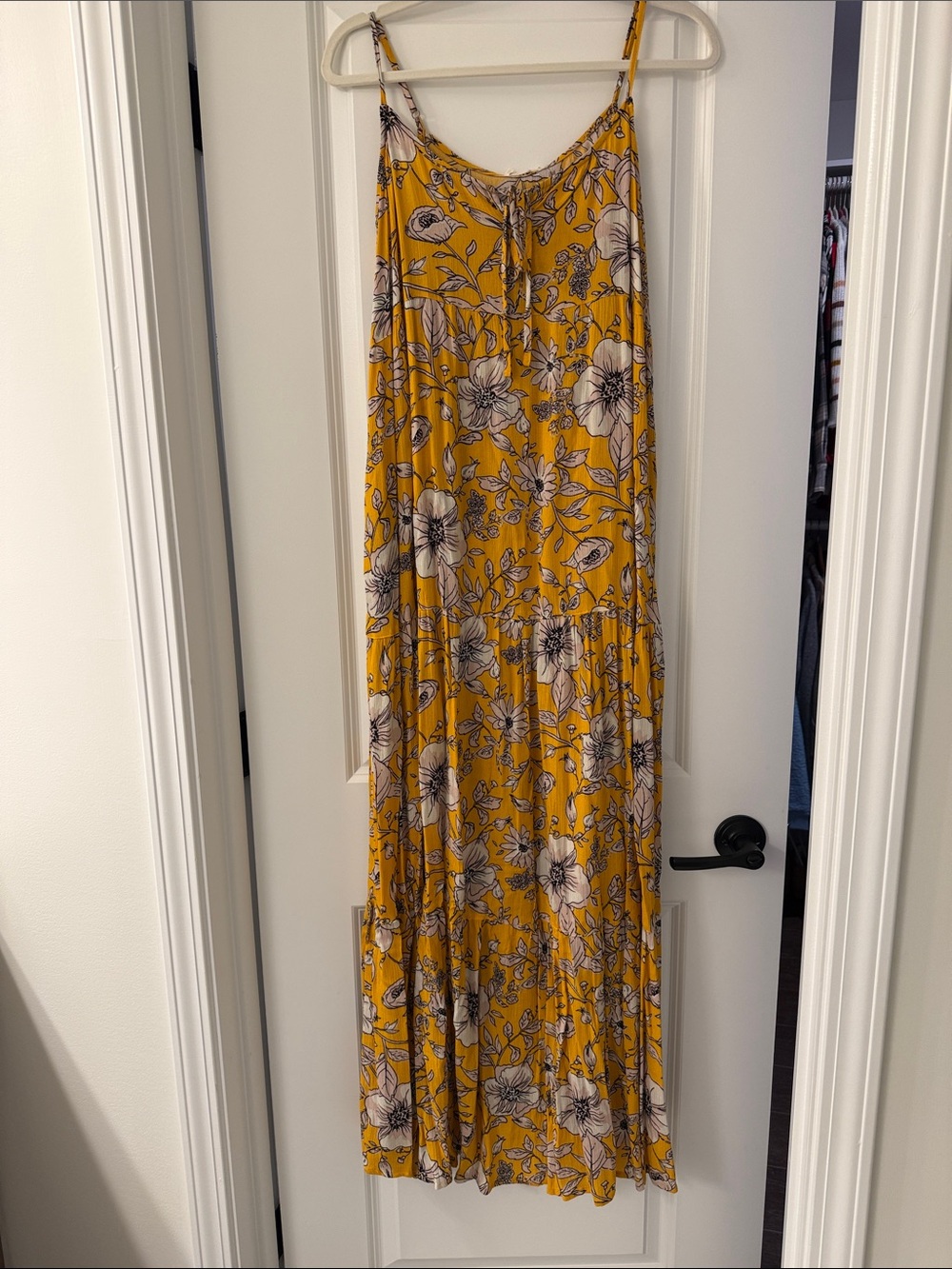 Kori Yellow Floral Maxi Dress
